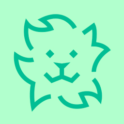 Logo of Cinekid: abstract lines representing a lion.